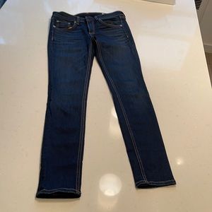 Rag & bone skinny blue jeggings.